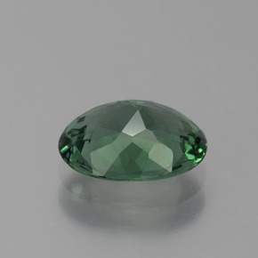 Apatite vert naturelle coupe ovale, 1,62 ct, VS