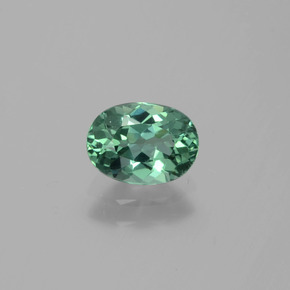Apatite vert naturelle coupe ovale, 0,82 ct, VVS-VS