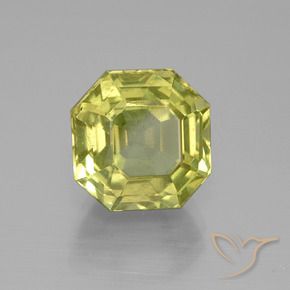 Apatite Jaune clair naturelle Octogone / coupe Émeraude, 7.91 ct, VS