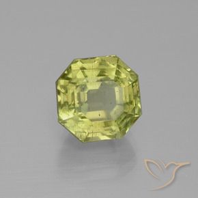 Apatite Jaune moyen naturelle Octogone / coupe Émeraude, 5.75 ct, VS-SI