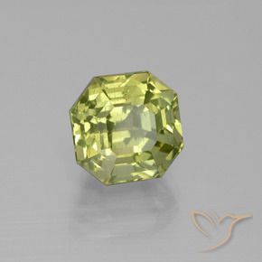 Apatite Jaune moyen naturelle Octogone / coupe Émeraude, 5.48 ct, VS