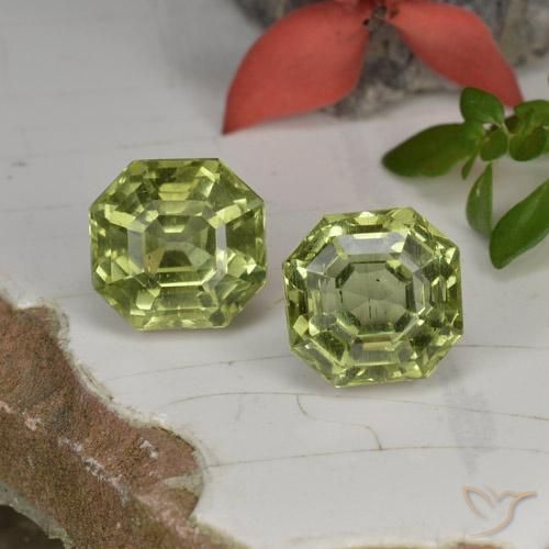 6.98ctw Naturel Vert jaunâtre Apatite, Taille émeraude, VS-SI