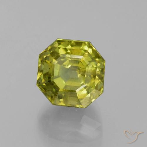 Apatite Vert forêt chaud naturelle Octogone / coupe Émeraude, 11.26 ct, VS-SI
