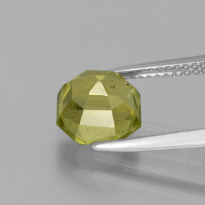 Apatite vert naturelle taille émeraude, 2,71 ct, VS