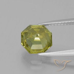 Apatite Vert clair naturelle Octogone / coupe Émeraude, 2.82 ct, VS-SI