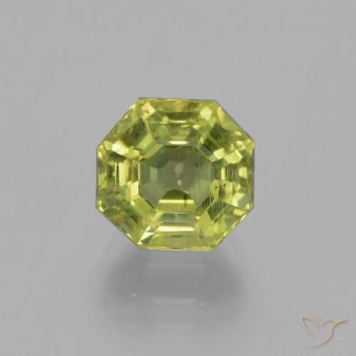 3.36ct Naturel Vert clair Apatite, Taille émeraude, VS