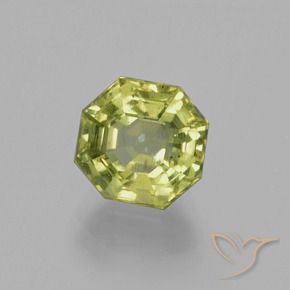Apatite Vert clair naturelle Octogone / coupe Émeraude, 3.36 ct, VS