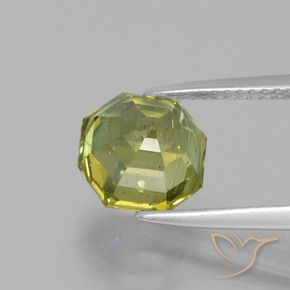 Apatite Vert clair naturelle Octogone / coupe Émeraude, 3.36 ct, VS