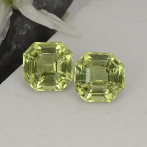 Achetez naturel 4.73ct Vert jaunâtre Apatite gems, Taille émeraude, En provenance Madagascar chez GemSelect. En stock, livraison internationale!