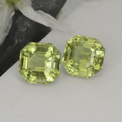 Achetez naturel 4.73ct Vert jaunâtre Apatite gems, Taille émeraude, En provenance Madagascar chez GemSelect. En stock, livraison internationale!