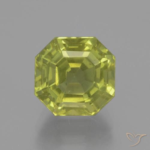 6.16ct Naturel Vert forêt chaud Apatite, Taille émeraude, VS-SI