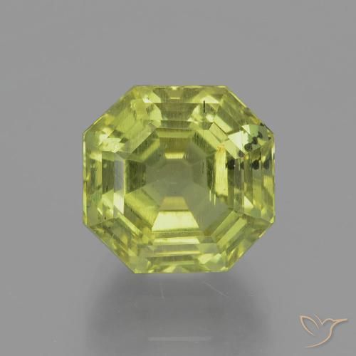 Apatite vert naturelle taille émeraude, 8,10 ct, VS-SI