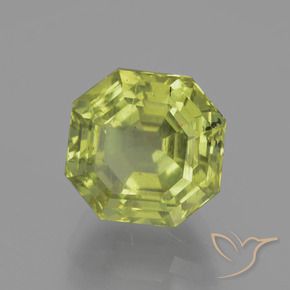 Apatite vert naturelle taille émeraude, 8,10 ct, VS-SI