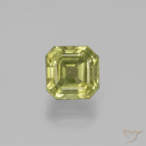 1.95ct Naturel Vert jaunâtre Apatite, Taille émeraude, VS