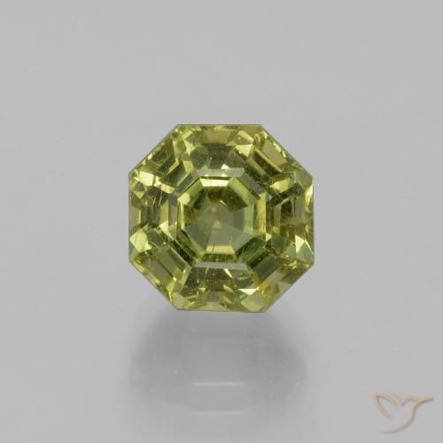 4.35ct Naturel Medium Light Green Apatite, Taille émeraude, VS