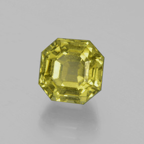 Apatite vert naturelle taille émeraude, 5,11 ct, VS-SI
