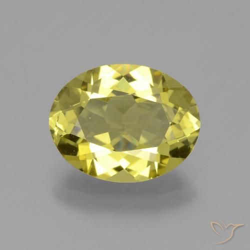 3.12ct Naturel Jaune moyen Apatite, ovale, VS