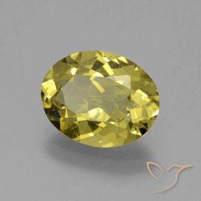 Apatite Jaune moyen naturelle ovale, 3.12 ct, VS