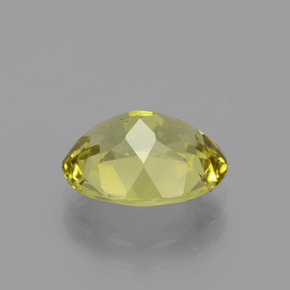 Apatite jaune naturelle coupe ovale, 3,80 ct, VVS-VS
