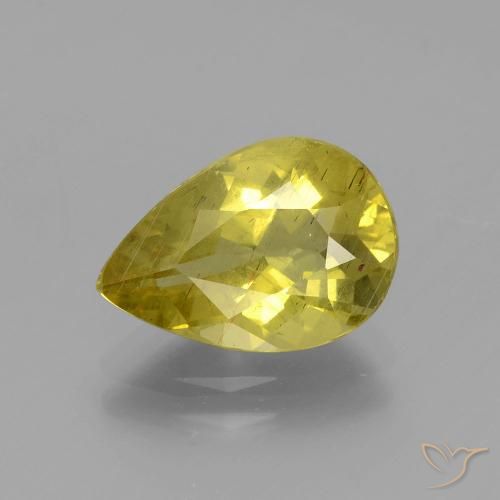 2.91ct Naturel Jaune foncé Apatite, En forme de poire, VS