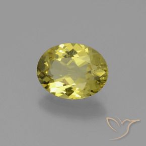 Apatite Jaune moyen naturelle ovale, 1.46 ct, VS
