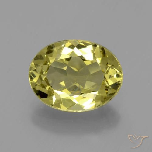 3.49ct Naturel Jaune moyen Apatite, ovale, VS