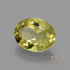 Apatite Jaune moyen naturelle ovale, 3.49 ct, VS