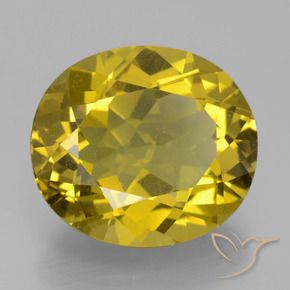 Apatite Jaune brunâtre naturelle ovale, 13.86 ct, VS