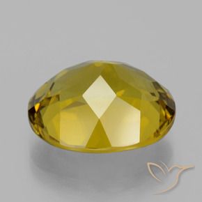 Apatite Jaune brunâtre naturelle ovale, 13.86 ct, VS