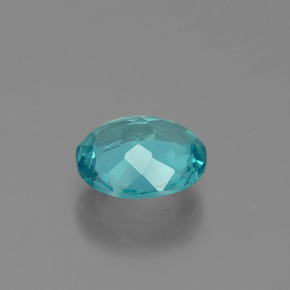 Apatite Bleu vert naturelle Coupe ovale, 1.52 ct, VS