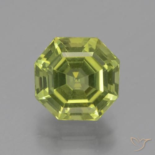 3.09ct Naturel Vert terreux léger Apatite, Taille émeraude, VVS-VS