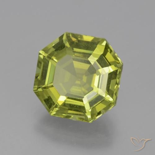 Apatite Medium Light Green naturelle Octogone / coupe Émeraude, 5.01 ct, VS