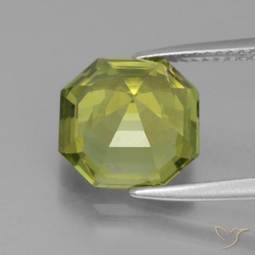 Apatite Medium Light Green naturelle Octogone / coupe Émeraude, 5.01 ct, VS