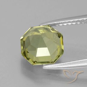Apatite Jaune moyen naturelle Octogone / coupe Émeraude, 2.43 ct, VVS-VS