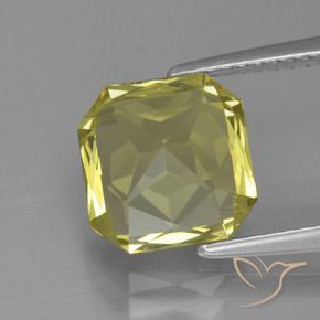 Apatite Jaune moyen naturelle Octogone / coupe Émeraude, 3.54 ct, VS