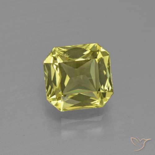 2.14ct Naturel Jaune moyen Apatite, Taille émeraude, VVS-VS