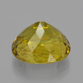 Apatite jaune naturelle coupe ovale, 11,65 ct, VS-SI