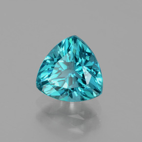 Apatite Vert bleu naturelle Trillion, 1.27 ct, VVS-VS