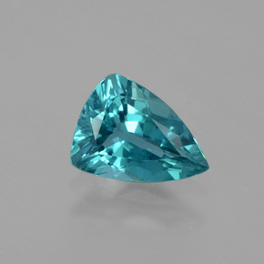 Apatite vert naturelle trillion, 0,95 ct, VS