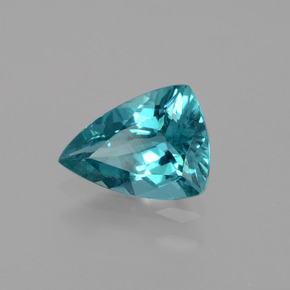 Apatite vert naturelle trillion, 0,95 ct, VS