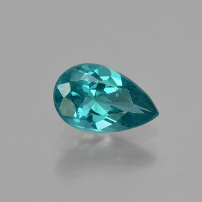 Apatite vert naturelle en forme de poire, 1,26 ct, VS