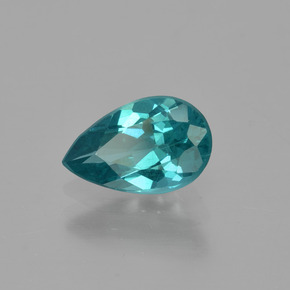 Apatite vert naturelle en forme de poire, 1,26 ct, VS