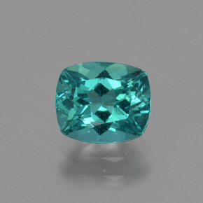 Apatite vert naturelle coupe coussin, 1,31 ct, VS
