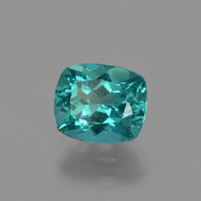 Apatite vert naturelle coupe coussin, 1,31 ct, VS
