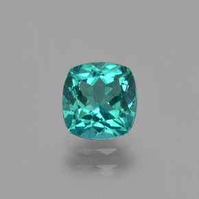 Apatite vert naturelle coupe coussin, 1,28 ct, VS