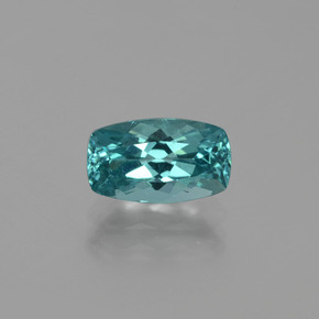 Apatite bleue naturelle coupe coussin, 1,91 ct, VS
