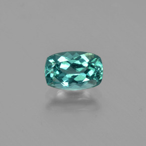 Apatite Bleu vert naturelle Coupe coussin, 1.06 ct, VS