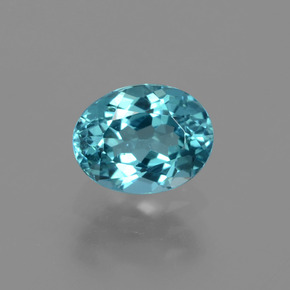 Apatite Vert bleu naturelle Coupe ovale, 1.38 ct, VS