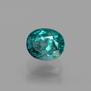 Apatite vert naturelle coupe ovale, 1,36 ct, VS