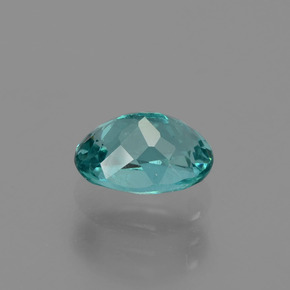Apatite vert naturelle coupe ovale, 1,35 ct, VS